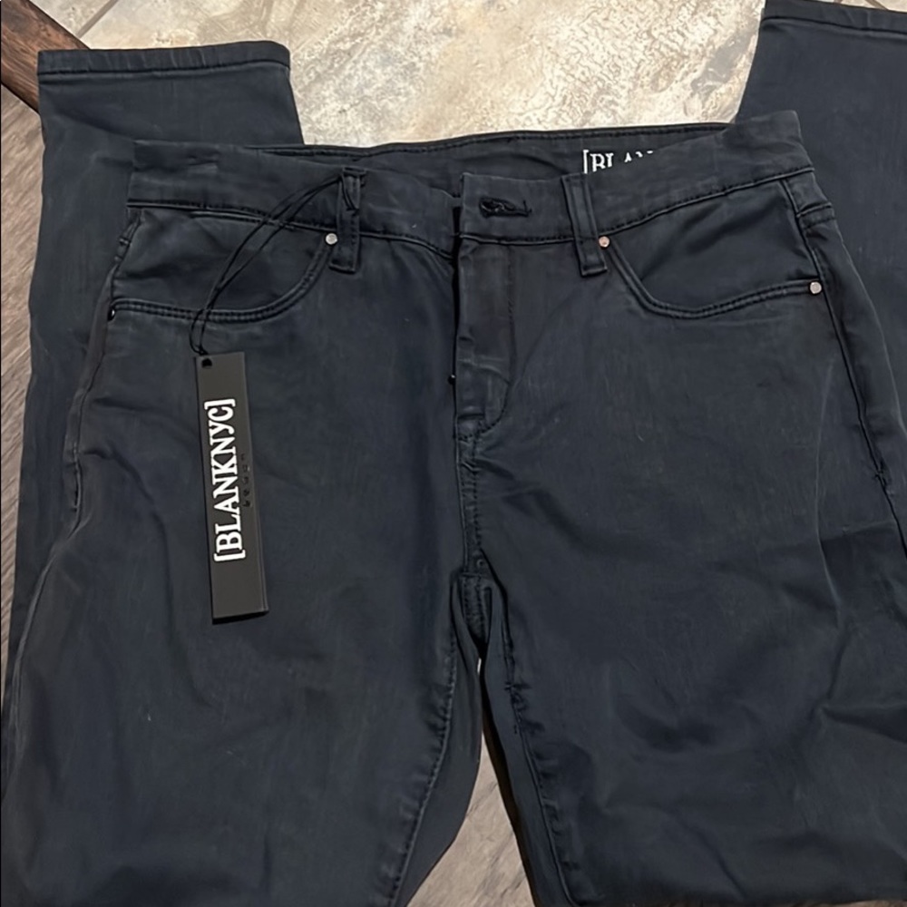 BlankNYC Navy Jeans. New with tags. Knee rips